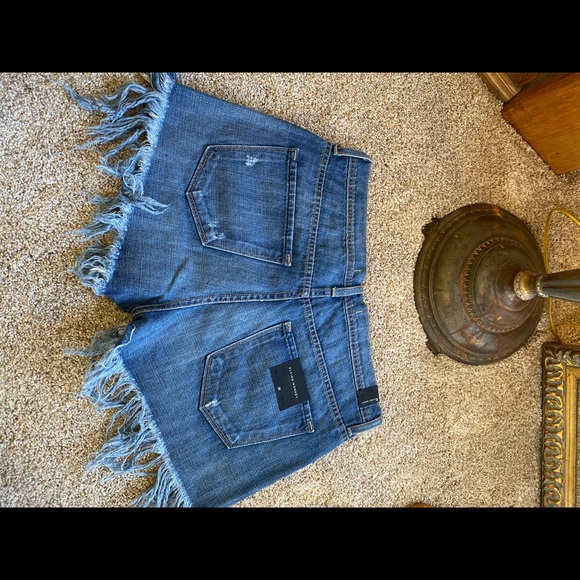 Fringe jean shorts high waisted - Picture 5 of 6